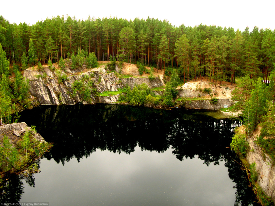 Озеро Тальков камень. Путешествие на велосипеде в одиночку по Уралу. Landscape of forest lake