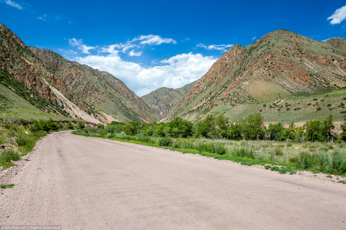 Mountain road, Kyrgyzstan