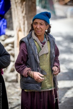 Ladakhi woman with beads