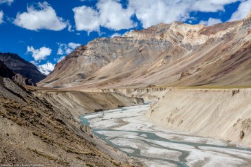 River in Himalayas. Ladakh, India