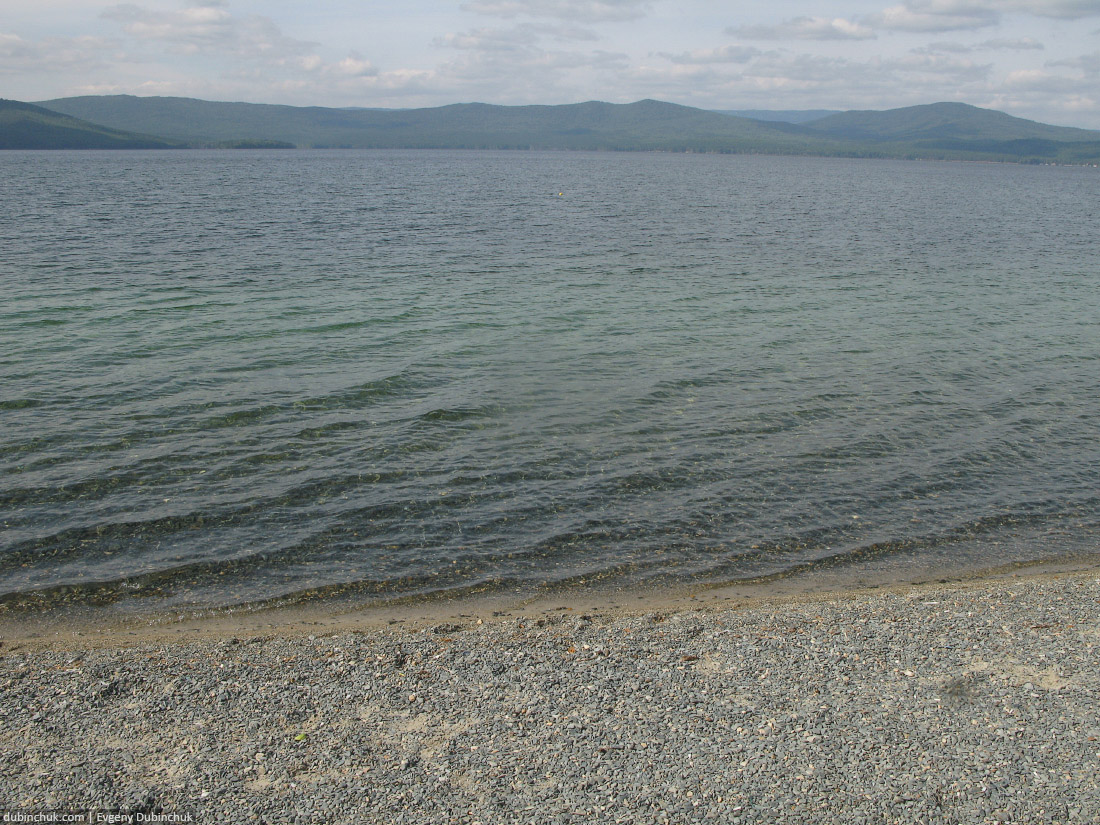 Озеро Тургояк рядом с Миассом. Одиночный велопоход по Уралу.