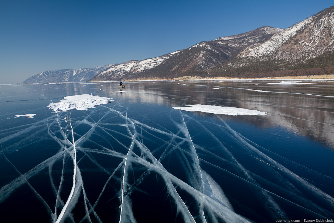 Чистый лед Байкала. Поход по Байкалу на коньках. Pure Baikal ice. Skating tour on Baikal lake.