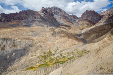 Small village in Zanskar Valley. Indian Himalayas