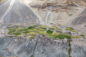 Photoksar village in Zanskar. Himalaya mountains