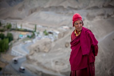 Buddhist monk in Ladakh, Indian Himalayas